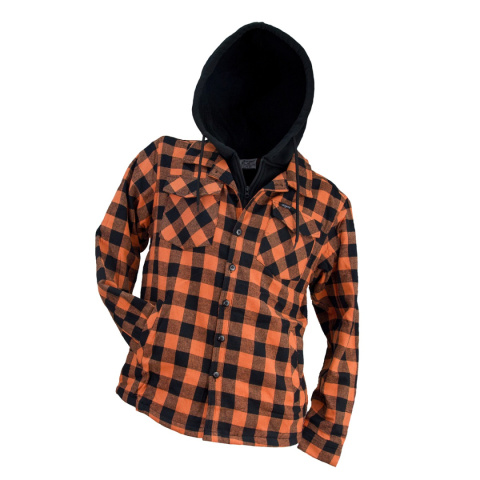 koszula robocza flanelowa ocieplana 850 Urgent czarno-pomarańczowa koszula robocza flanelowa ocieplana 850 Urgent czarno-pomarańczowa