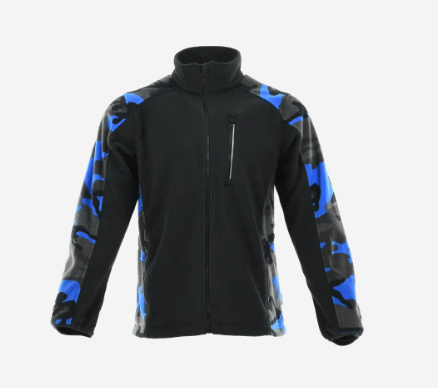 polar roboczy Standard Plus Sara Workwear niebieski Camo + czarny polar roboczy Standard Plus Sara Workwear niebieski Camo + czarny