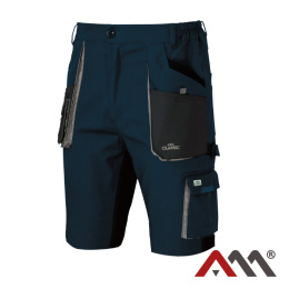 spodnie robocze do pasa krótkie Classic Stretch Slim Navy Blue kat. I Art.Mas