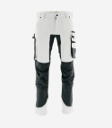 spodnie bhp do pasa Sara Workwear Motionflex biały-jasnoszary spodnie bhp do pasa Sara Workwear Motionflex biały-jasnoszary