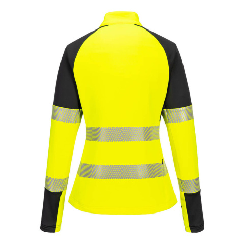 Portwest T173 bluza robocza ostrzegawcza damska PW3 z zamkiem 1/4 żołto-czarna Portwest T173 bluza robocza ostrzegawcza damska PW3 z zamkiem 1/4 żołto-czarna