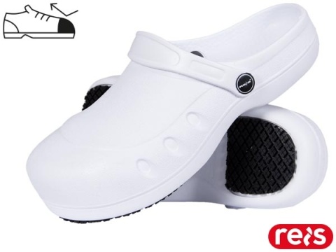 Klapki robocze białe