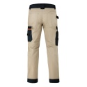 SPODNIE ROBOCZE DO PASA MEGAWORK RIP-STOP STRETCH KHAKI tył SPODNIE ROBOCZE DO PASA MEGAWORK RIP-STOP STRETCH KHAKI tył