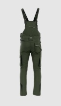 ogrodniczki robocze ocieplane comfort winter sara oliwka tył ogrodniczki robocze ocieplane comfort winter sara oliwka tył
