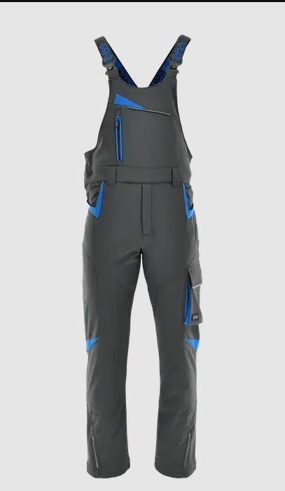 ogrodniczki robocze ocieplane comfort winter sara szaro-niebieskie ogrodniczki robocze ocieplane comfort winter sara szaro-niebieskie