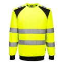sweter roboczy ostrzegawczy WX2 Eco CD805 Portwest żółto-czarny