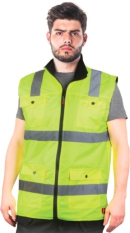 Reis CITRON kamizelka robocza ostrzegawcza ocieplana - bezrękawnik odblaskowy