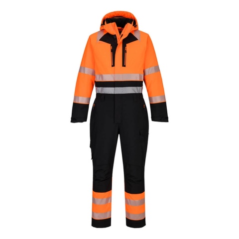 kombinezon roboczy zimowy ostrzegawczy DX4 DX438 Portwest pomarańczowo-czarny