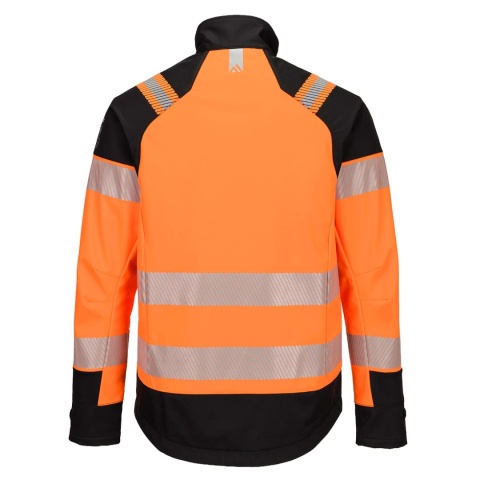 Portwest FR718 kurtka robocza softshell ostrzegawcza trudnopalna PW3 Modaflame pomarańczowo-czarna