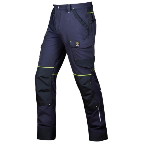 Procera Techtrek spodnie robocze do pasa elastyczne granatowe