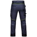 Procera Techtrek spodnie robocze do pasa elastyczne granatowe tył