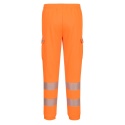 Portwest KX348 spodnie robocze do pasa ostrzegawcze dresowe Combat Joggers pomarańczowe