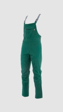 Spodnie robocze ogrodniczki Norman Flex Sara Workwear zielone