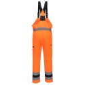 Portwest CD852 spodnie robocze ogrodniczki ostrzegawcze WX2 Eco Stretch pomarańczowo-czarne