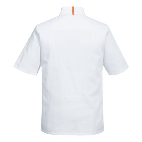 Portwest C739 bluza robocza asymetryczna szefa kuchni MeshAir Pro biała