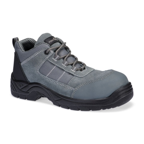 buty robocze zamszowo tekstylne S1 SR FO FC24 Portwest szare