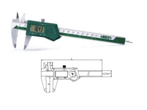 INSIZE 1108-150W suwmiarka elektroniczna zakres 150mm odczyt 0,01 mm 0-6" 1108-150W