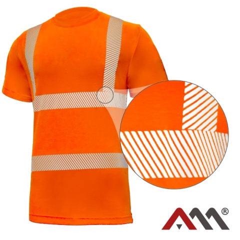T-SHIRT ROBOCZY ODBLASKOWY ART. MAS. T-REF TT POMARAŃCZOWY