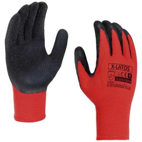 Procera X-Latos tanie rękawice robocze powlekane lateksem - rękawice budowlane