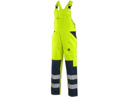 CXS Canis Norwich spodnie robocze ogrodniczki odblaskowe żółte