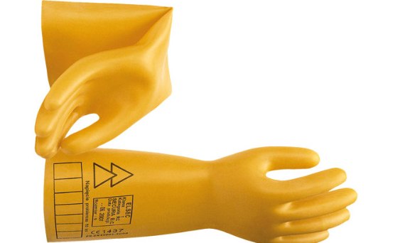 Rękawice elektroizolacyjne do ochrony przed porażeniem prądem