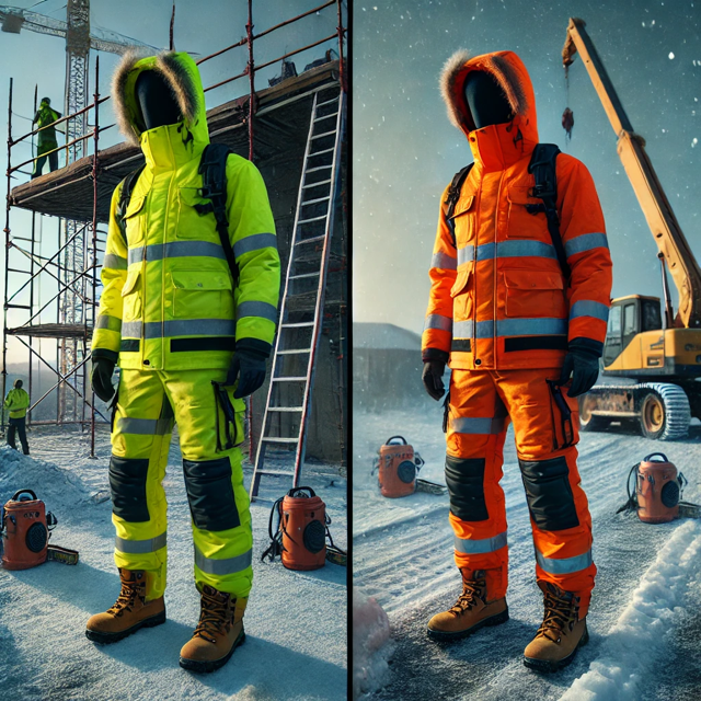 Zimowy komplet CXS Canis dla pracownika budowy – ochrona przed wiatrem, błotem i mrozem