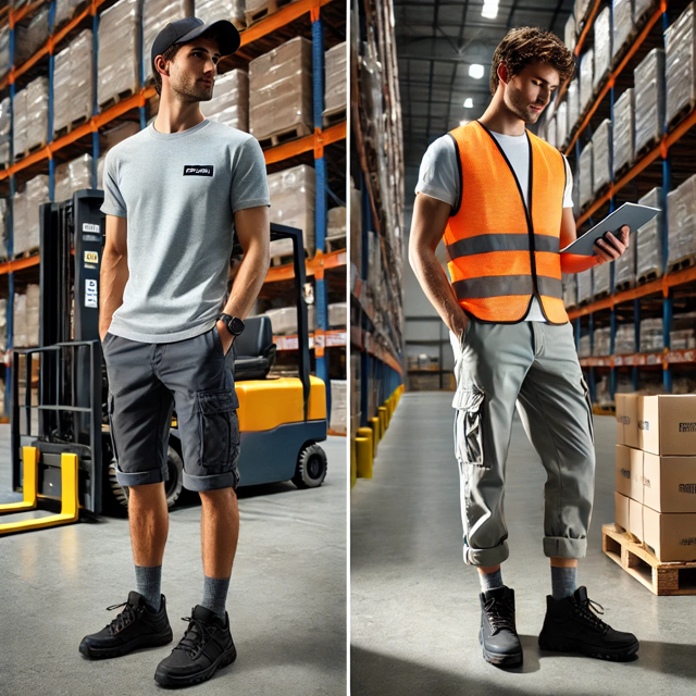 Odzież robocza letnia dla magazyniera – jak zapewnić komfort i bezpieczeństwo pracy w upały? Poradnik handlowców sklepu Optimum BHP