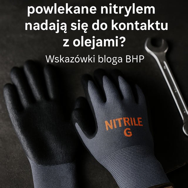 Czy rękawice robocze powlekane nitrylem nadają się do kontaktu z olejami? Wskazówki bloga BHP