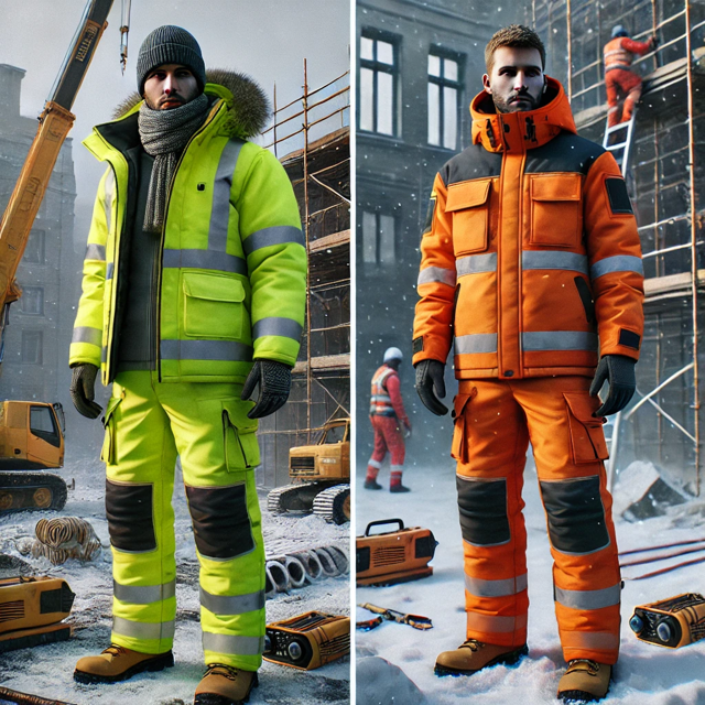 Porównanie kurtek roboczych ocieplanych 2w1 dla ekip budowlanych pracujących zimą: Ardon H8136, CXS Canis Irvine, Portwest S770 Bizflame Rain