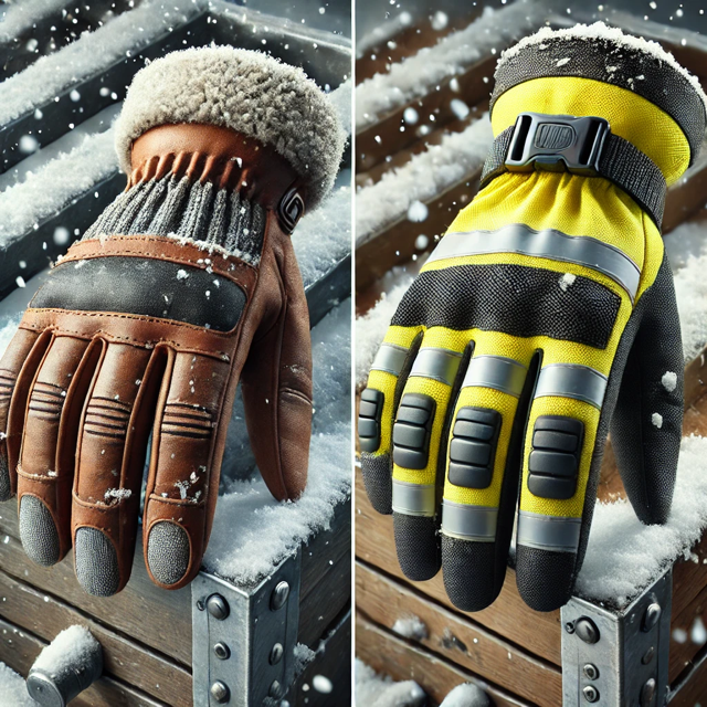 Porównanie rękawic roboczych ocieplanych powlekanych: Procera X-Arctic, Urgent 1072, Neo Tools 97-614, Uvex Unilite Thermo