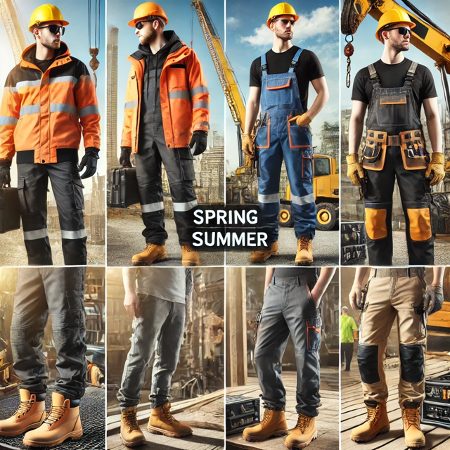 Blog BHP porównuje: Odzież robocza dla budowlańca na wiosnę a lato – jakie są różnice? Wpis sklepu Optimum BHP