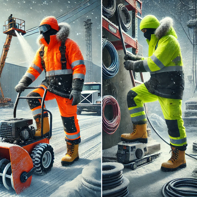 Odzież robocza trudnopalna i ocieplana na zimę – jak zabezpieczyć pracowników przed zimnem i zagrożeniem ognia?