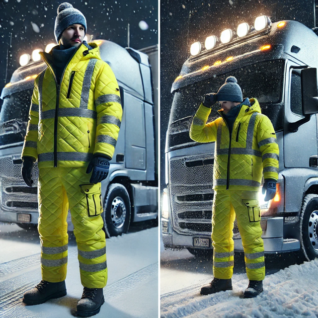 Zestaw Polstar dla kierowcy ciężarówki zimą – ciepło, wygoda i bezpieczeństwo w trasie