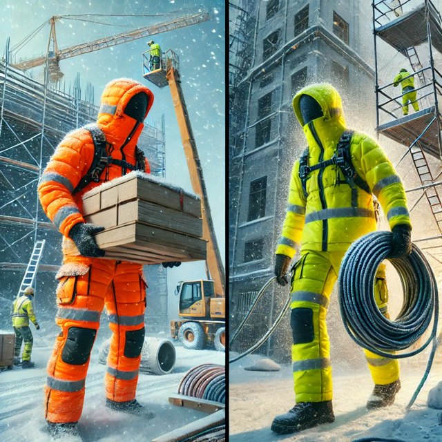 Odzież odblaskowa zimowa Sara Workwear – widoczność i bezpieczeństwo w trudnych warunkach