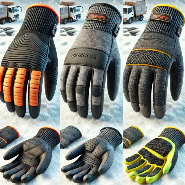 REIS Winter Gloves for Transport, Courier Work and Delivery Operations: DEEPBLUE WIN vs. RPOLAREX vs. NORTEX