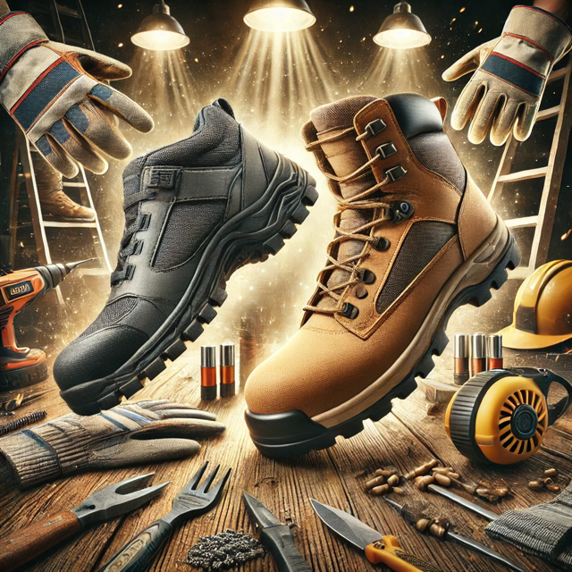 Porównanie na blogu BHP: Letnie vs. zimowe buty robocze dla budowlańca – co wybrać?