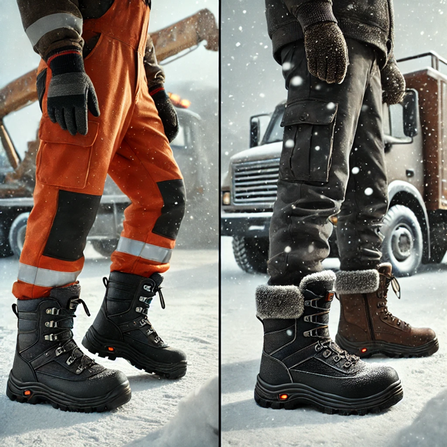 Vergleich von Winter-Arbeitshosen: Polstar Brixton Spark, Reis Pro-Win B und Sara Workwear Posejdon Winter