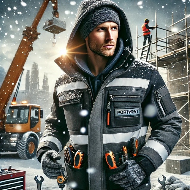 Personalizacja zimowej odzieży roboczej Portwest – hafty i nadruki, które budują profesjonalny wizerunek