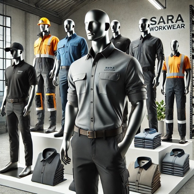 Nadruki na odzieży roboczej Sara Workwear w sklepie BHP – profesjonalna identyfikacja Twojej firmy