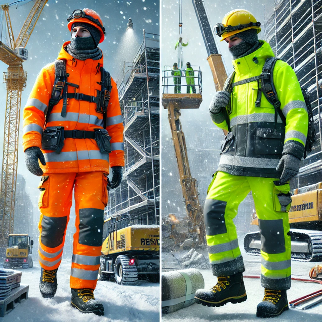 ❄️ Zimowa odzież Urgent dla ślusarzy i monterów konstrukcji stalowych – ochrona przed zimnem i swoboda działania na wysokości
