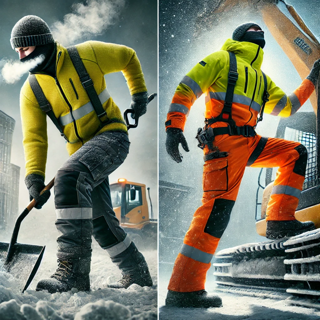Sara Workwear Winterkleidung für Schneeräum- und Winterdienstteams: Wärme, Sichtbarkeit und Zuverlässigkeit bei extremen Wetterbedingungen