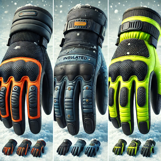 Delta Plus FBF15 Winter, Art.Mas RDBOA Winter & Sara Workwear Storm Winter – Comparing Reinforced Leather Insulated Gloves for Demanding Winter Work