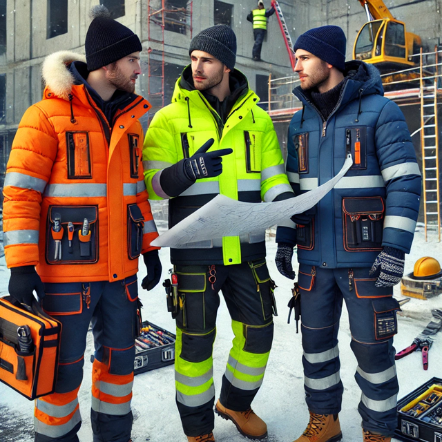 Sara Workwear Winterkleidung für Bauleiter und technische Aufsicht: Professionelles Erscheinungsbild, Wärme und Schutz bei Außenterminen