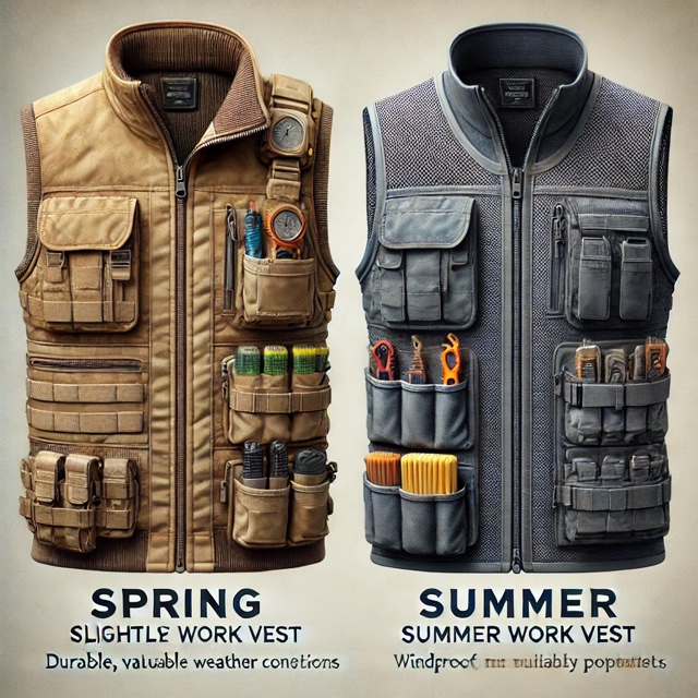 Kamizelka robocza na wiosnę vs. kamizelka robocza na lato – jaką wybrać?