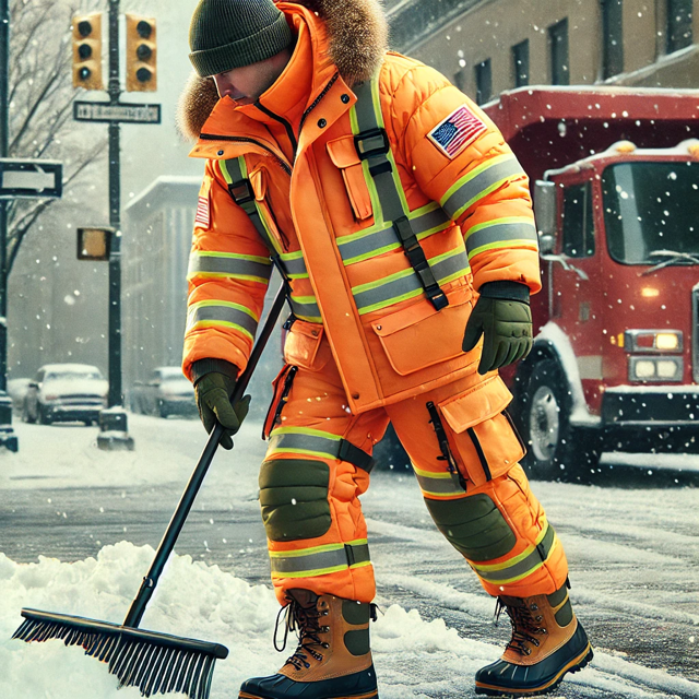 Odzież robocza zimowa dla pracowników komunalnych z hurtowni BHP – odblaskowa ochrona w ruchu drogowym
