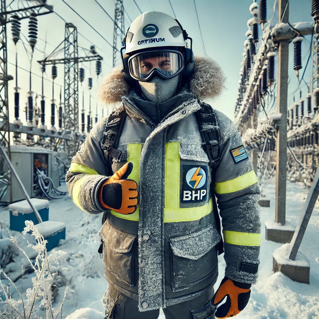 Zimowa odzież robocza dla monterów i elektryków w sklepie Optimum BHP – ochrona przed chłodem i łukiem elektrycznym