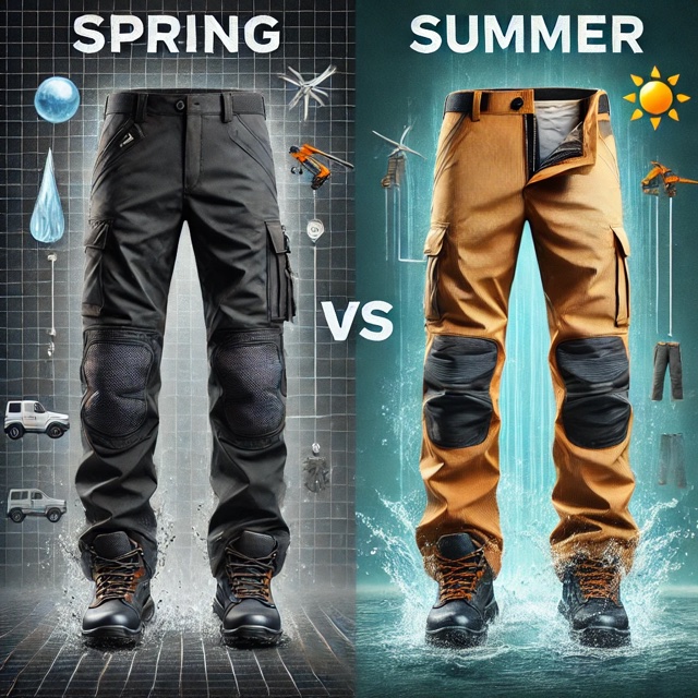 Spodnie robocze na wiosnę vs. spodnie robocze na lato – jakie wybrać?