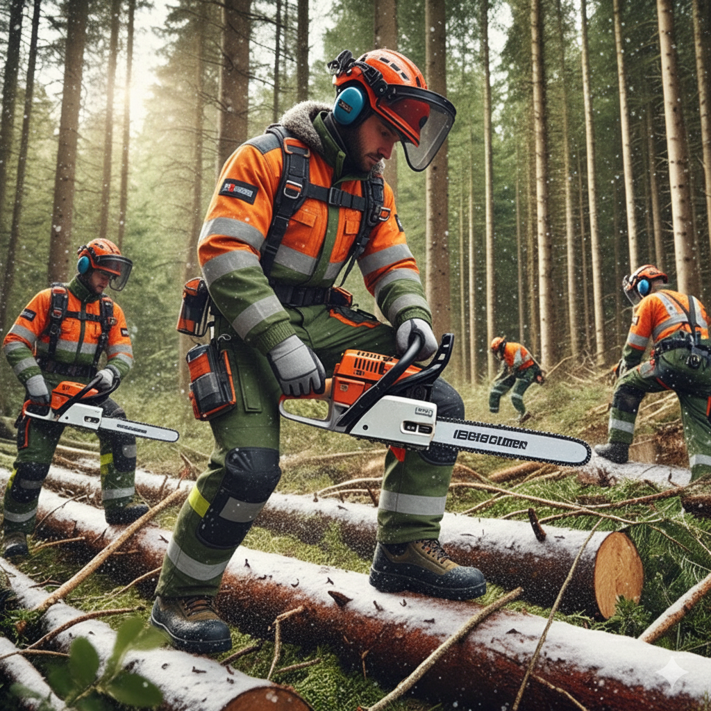 Sara Workwear Winterkleidung für Forst- und Gartenarbeiter: Schutz, Beweglichkeit und Wärme in der Natur